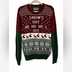 Ugly Christmas Sweater Red and Green Crewneck